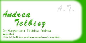 andrea telbisz business card